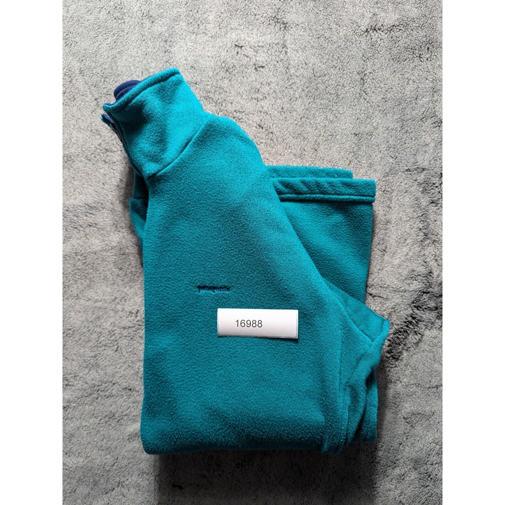 Patagonia Capilene Long Sleeve 1/4 Zip Pullover Womens Medium Green Made In USA - Picture 11 of 11